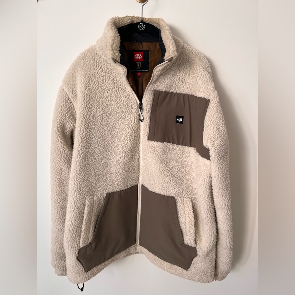 686 Cream and Brown Performance Jacket